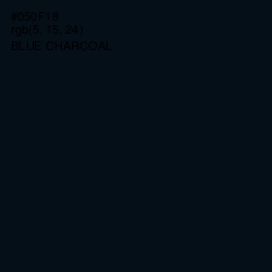 #050F18 - Blue Charcoal Color Image